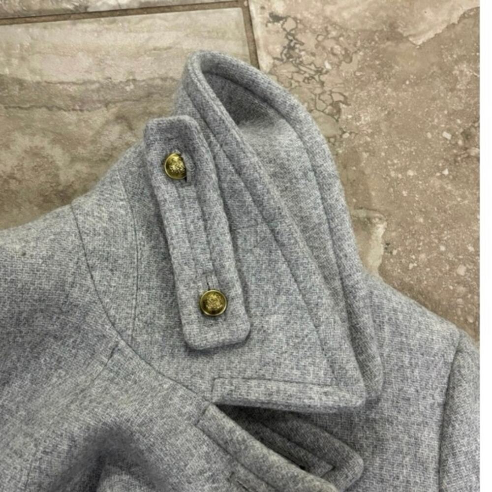 NWOT J.Crew Majesty Peacoat in Stadium Cloth by Nello Gori Size 0 - Picture 6 of 12